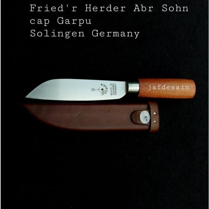 Pisau Daging Cap Garpu Original Herder Solingen Jerman 5B