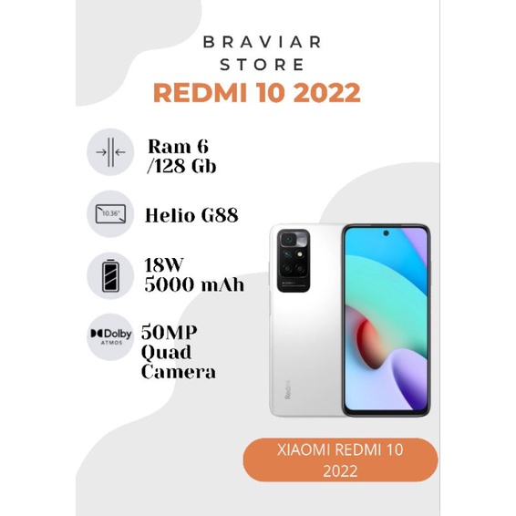 Xiaomi Redmi 10 2022 Ram 6/128 GB