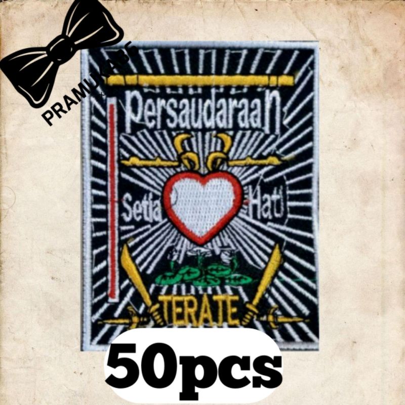 (50pcs) Bedge bed bet Logo Pencak silat PSHT Bordir