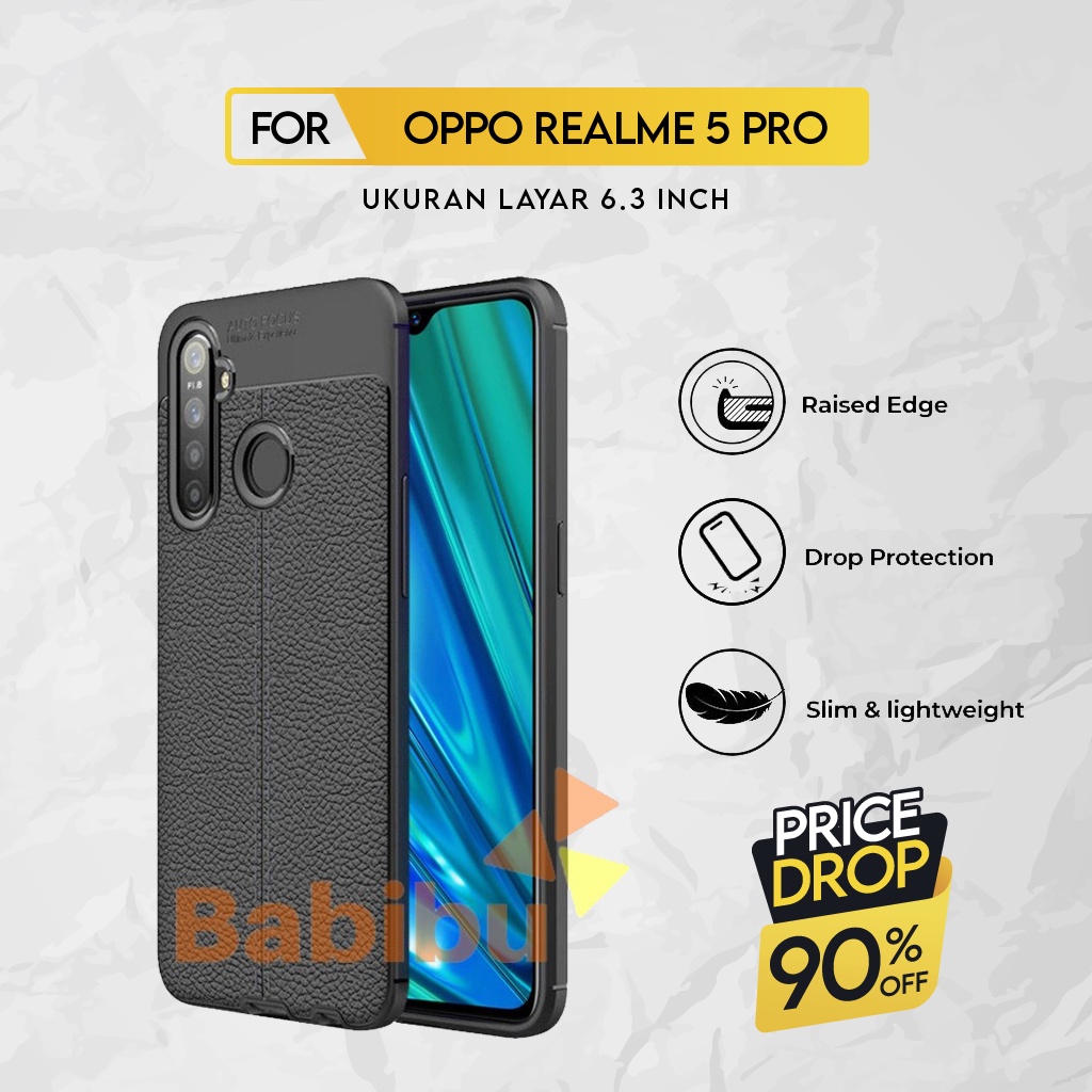 Case Oppo Realme 5 Pro ( 6.3 inch ) LEATHER Autofocus