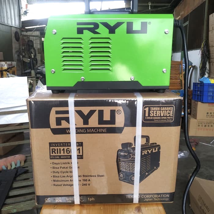 Mesin Trafo Las Ryu RII 160-1 1300W 1300 Watt Travo Welding Inverter