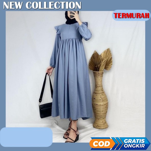 M L Xl Xxl Nisa Arabian Abaya - Gamis Maxy Terbaru 2022 Dress Kondangan Gaun Pesta Muslimah Abaya Re