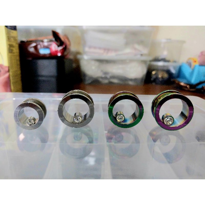 Piercing Ear Plug Permata (1 biji)