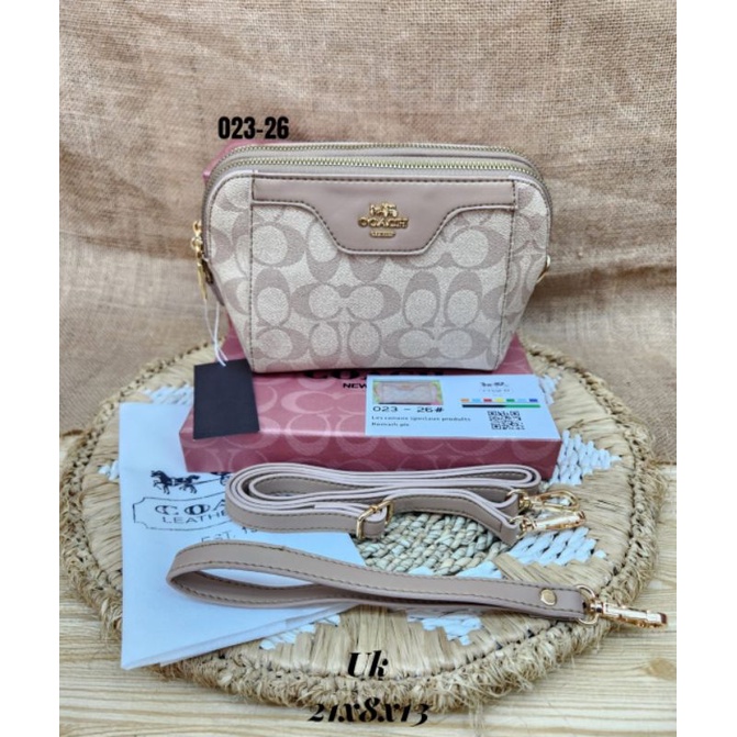 Tas Selempang 2 res Slingbag Wanita Kode 023 import Free Box