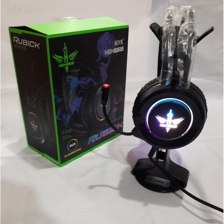 Headset Gaming NYK Rubick HSN-09 / HS-N09 RGB