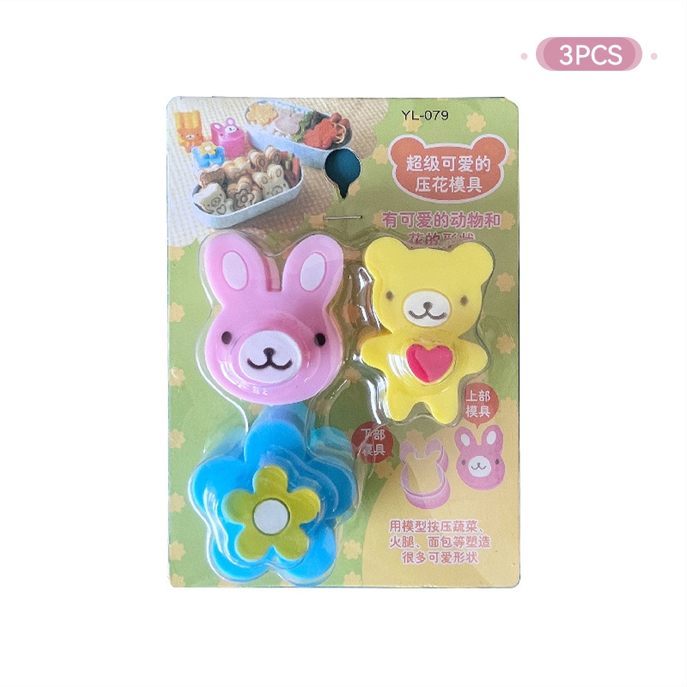 Lakhu set Cetakan Pemotong Roti Sandwich cetakan bekal anak sandwich cutter mold