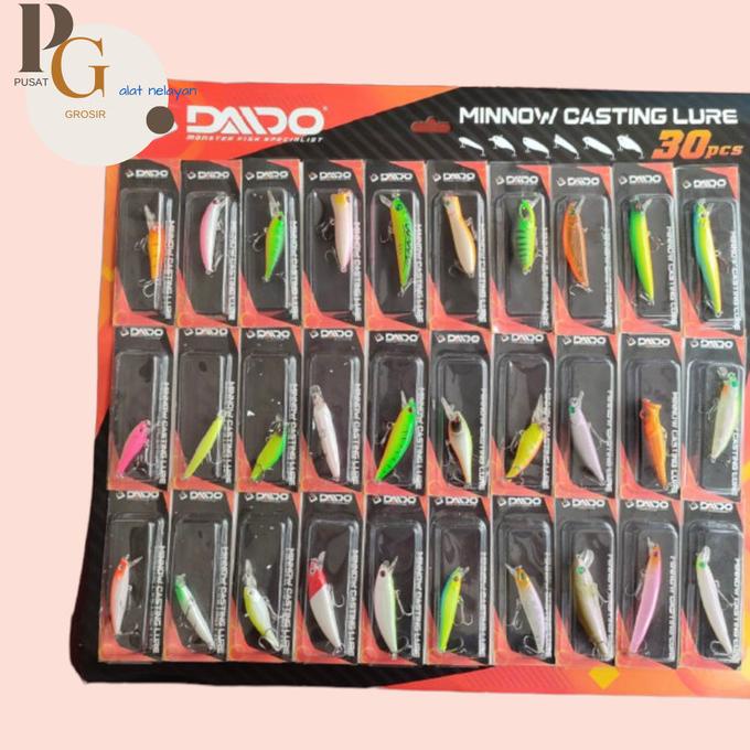 Minow Casting Lure / Umpan Pancing Daido 1 SET MURAH ---READY STOCK---