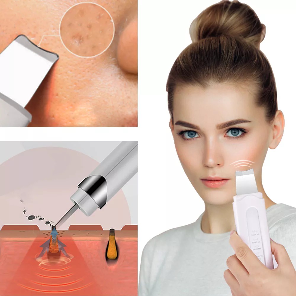 Ultrasonic Cleaner Ionic Pembersih Wajah Skin Face Scrubber