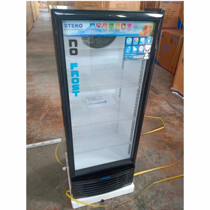 SHOWCASE STEKO MG 180 3 RAK LEMARI PENDINGIN MINUMAN DISPLAY COOLER KULKAS LOW WATT NO FROST