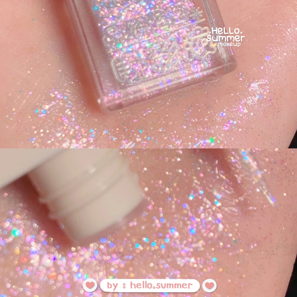 GEGE BEAR Crystal Dazzling Colorfull Glitter Korean Liquid Eyeshadow Eye Makeup 4gr