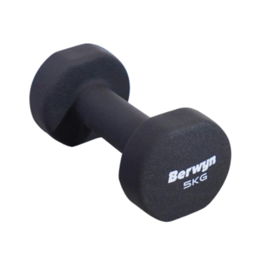 Berwyn Dumbell Neoprene / Dumbbell barbel karet 5 kg