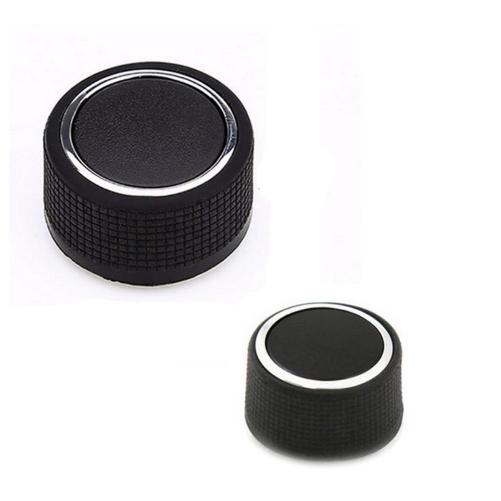 2pcs Knob Kontrol Nada Hitam Bagian Otomatis Knob Radio Audio Plastik