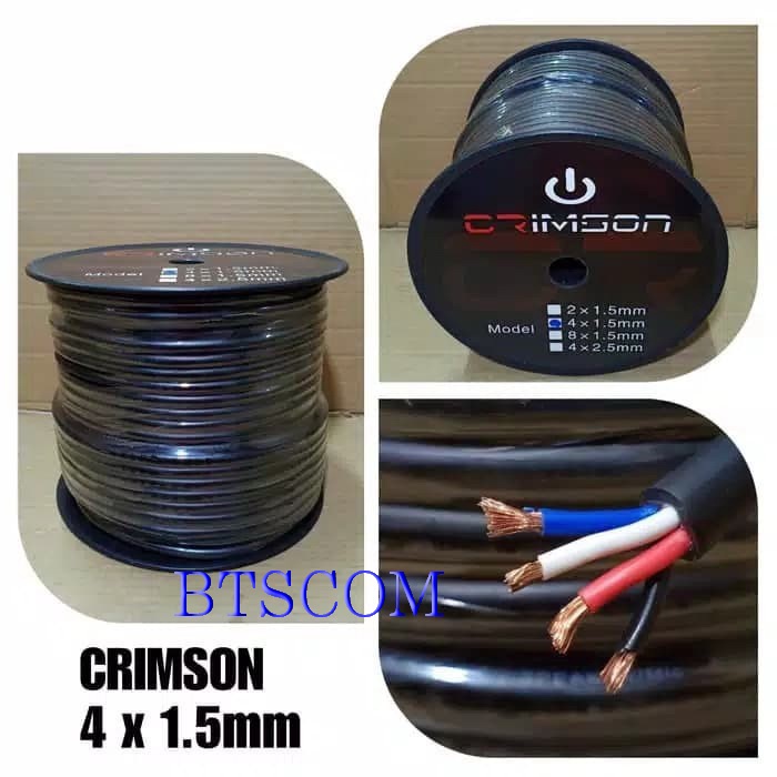 Kabel Speaker isi 4 Crimson 4 x 1.5 mm   1 meter