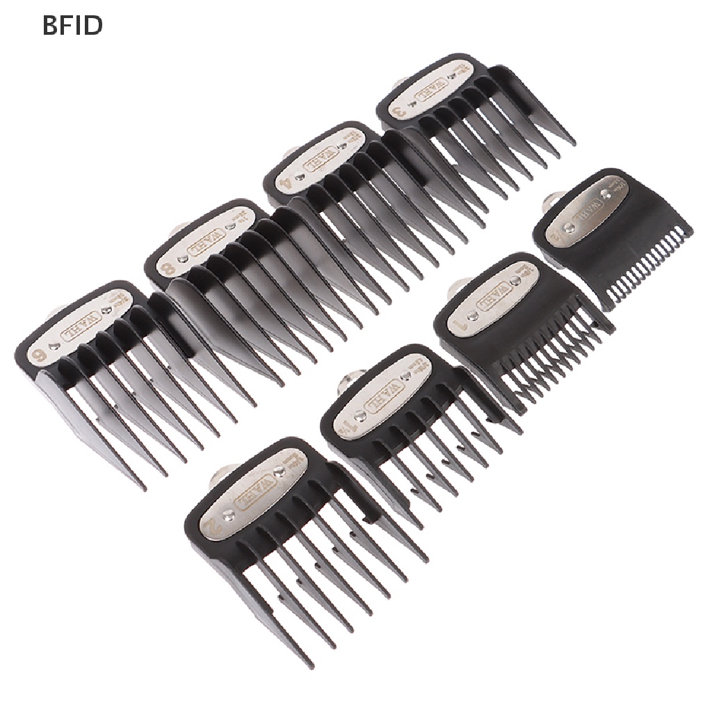 [BFID] 8pcs Universal Cut Clipper Limit Comb Guide Attachment Size Pengganti Barber [ID]