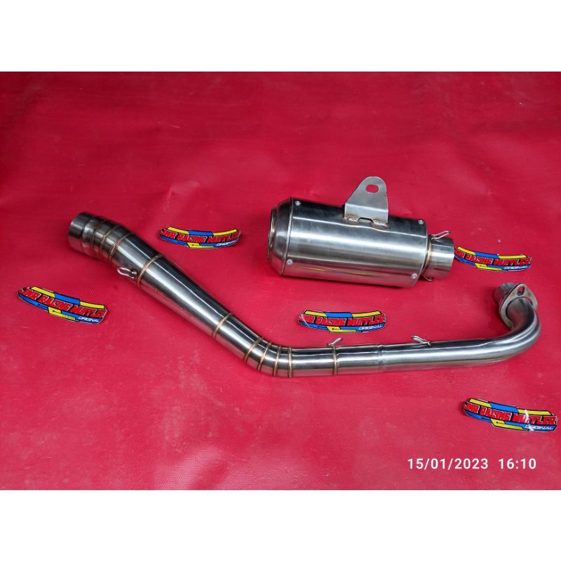 knalpot kompetisi GTX trill dan road race 135cc-150cc-200cc POLOS GTX jupiter vega smash shogun kira
