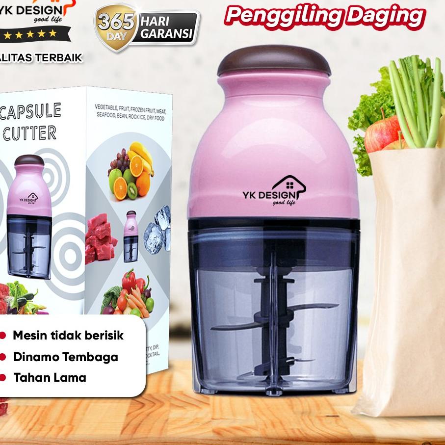 ♔ Blender Penggiling Daging / Blender mini Capsule / penggiling daging ,buah bermerek YK DESIGN YK-1