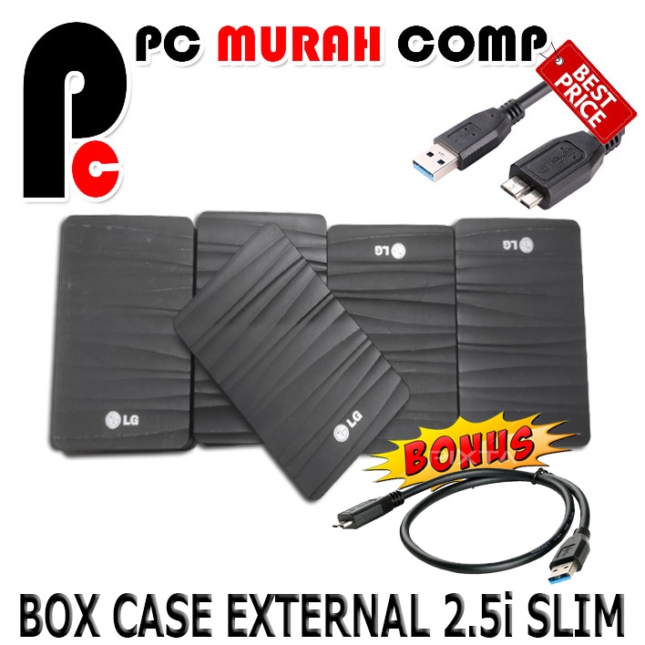 CASING HARDISK LAPTOP EXTERNAL LG ORI DAN KABEL USB 3.0 NYK NEW