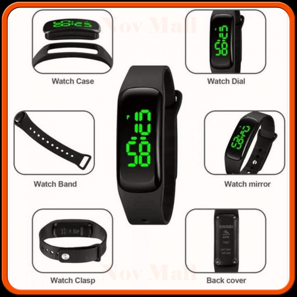 SKMEI Jam Tangan Digital LED Touchscreen Display Waterproof Watch - 1827