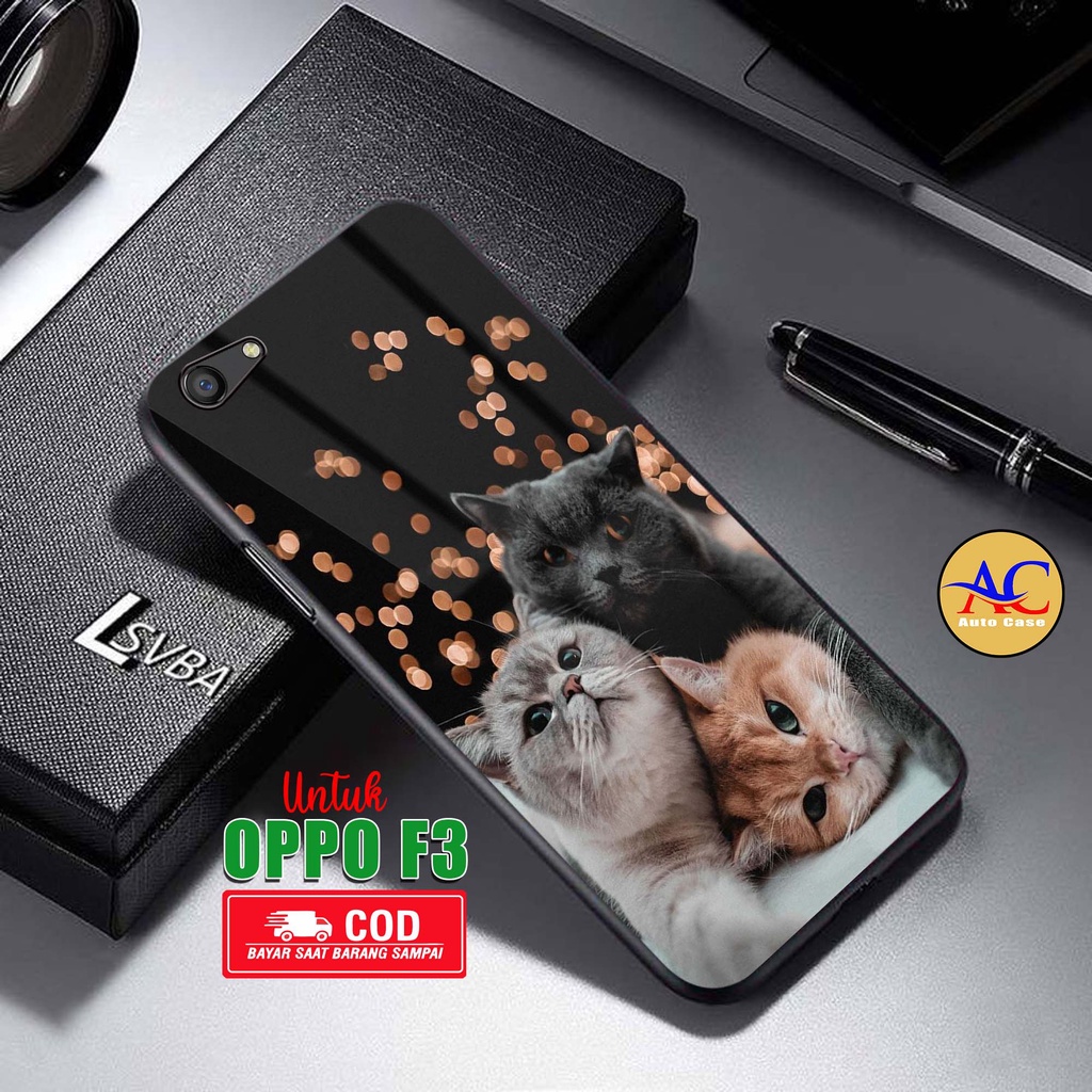 Case Hp Softcase Glossy Oppo F3 KCNG Casing Silikon Handphone Pelindung Kamera