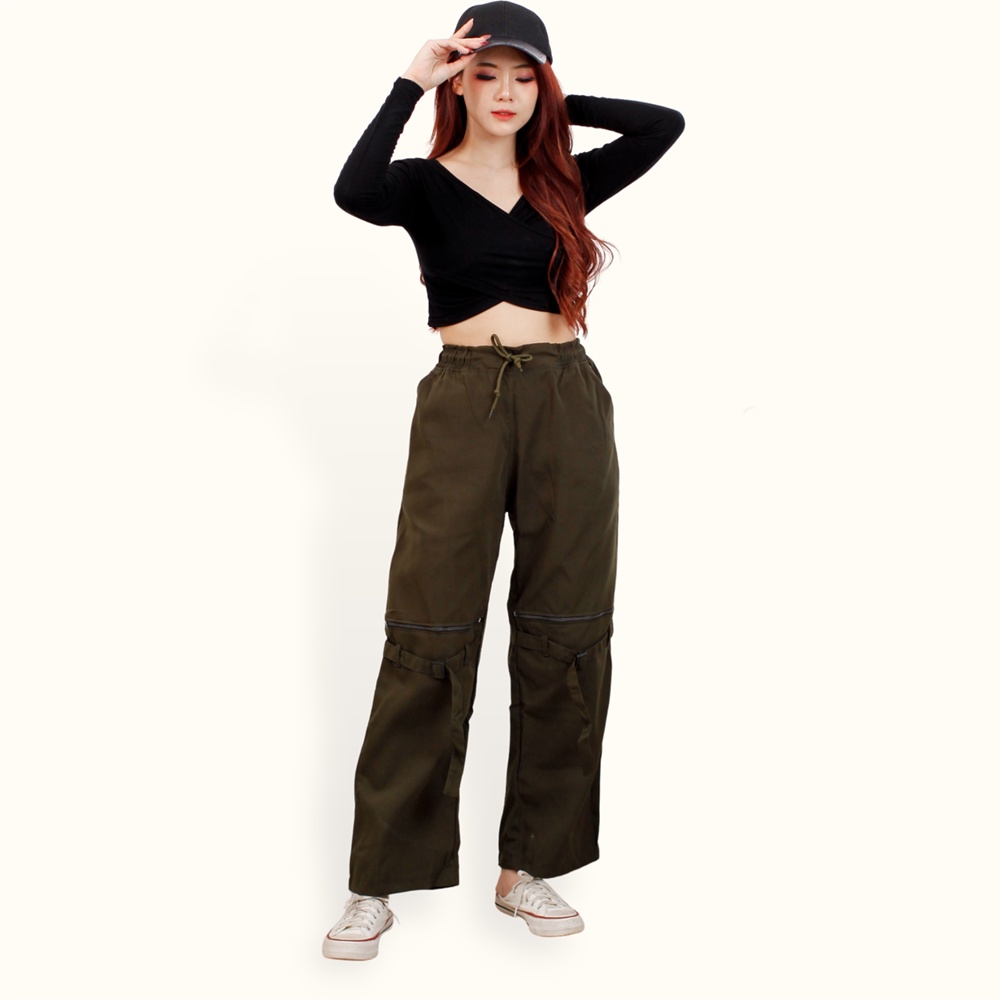 Celana Hypebeast Loose Fit Pants Streetwear Techwear - XSHOP Quen