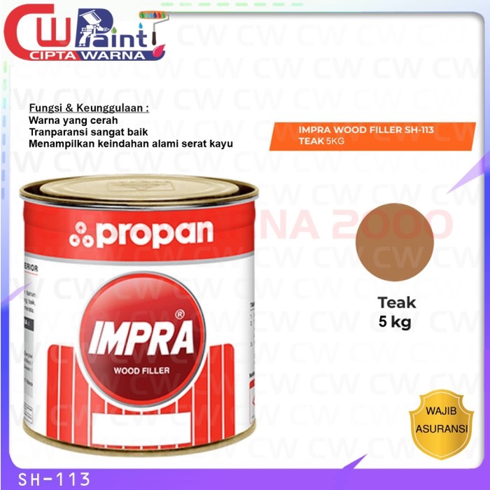 Jual Cat Kayu Interior Propan Impra Wood Filler Sh Teak