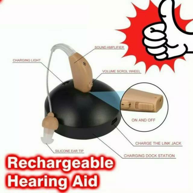alat-bantu-pendengaran- alat bantu dengar bisa cas rechargeable bte hearing aid