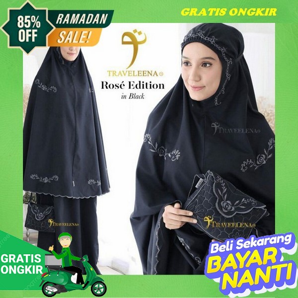 Mukena Travel Mini 2In1 Parasut Korea Syuhada By Ainun Mukena Dewasa Katun Travel Traveling Terbaru 