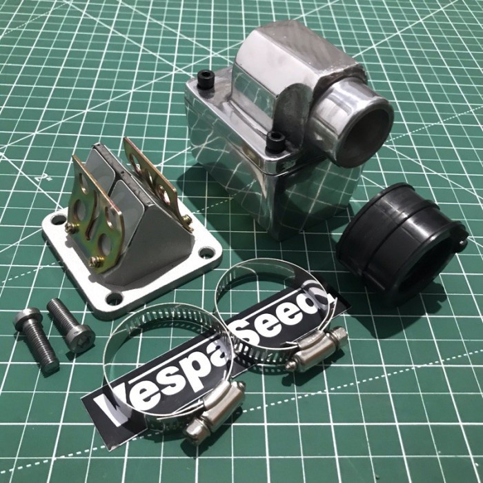 INTAKE MANIFOLD MANIPOL SUSUN VESPA KOMPLIT MEMBRAN RXZ