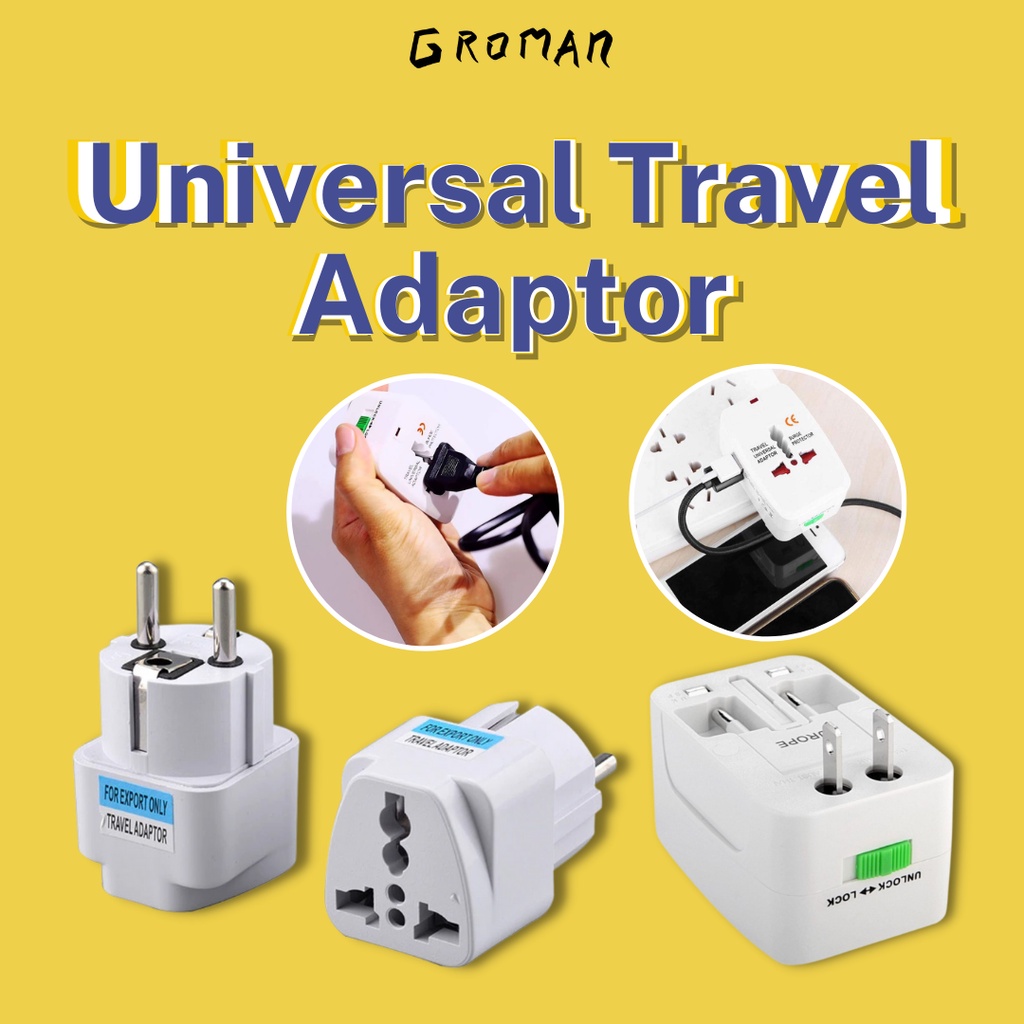 Universal Travel Adaptor Colokan Listrik Stop Kontak Internasional SNI