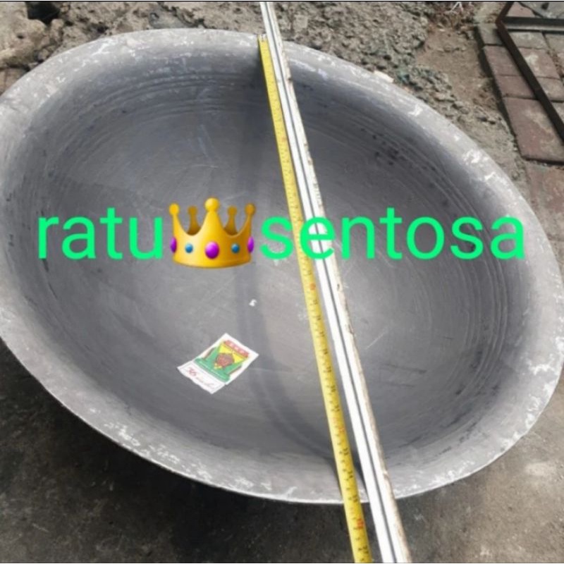 kuali besi  cor 90 cm wajan besi cor UK 36 inch kenceng