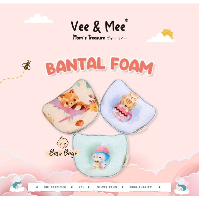 VEE &amp; MEE - Bantal Peang Memory Foam Bayi Karakter