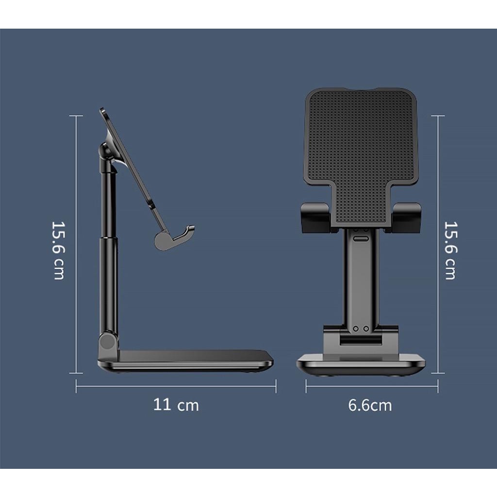 Mobile Phone Holder Stand Hp Lipat Liftable Holder Tablet Desktop Phone Dudukan Hp Universal