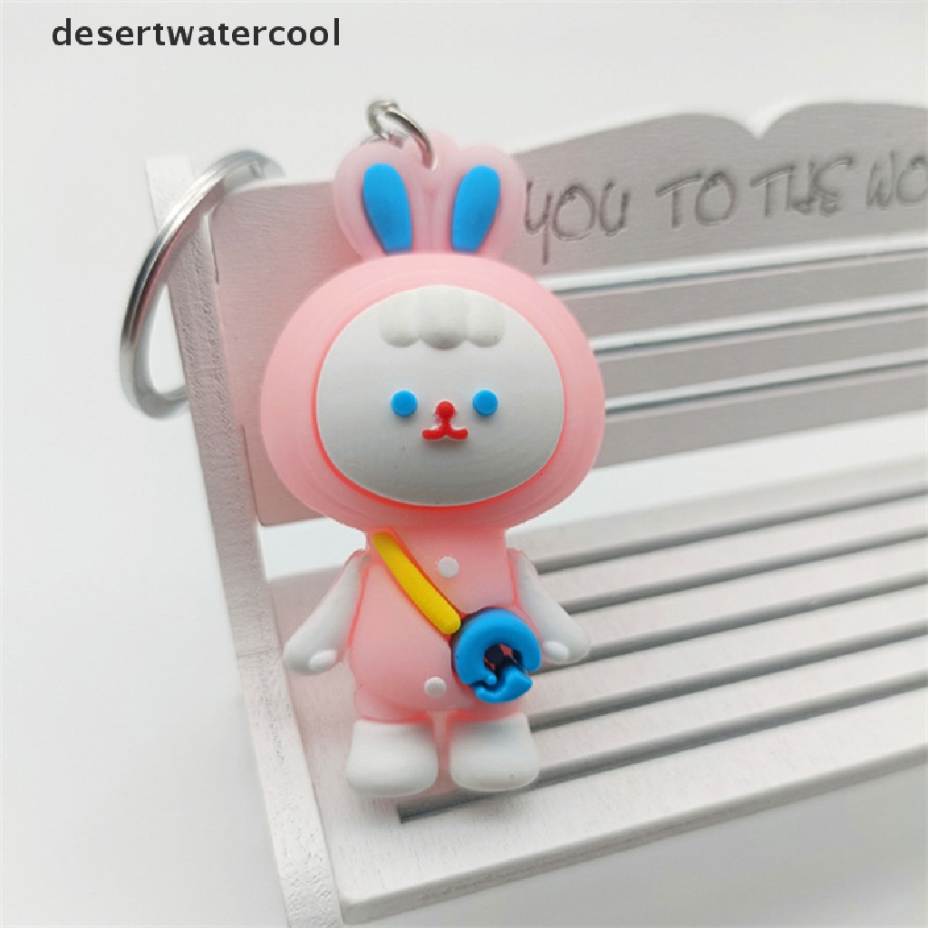 Deid Tahun Baru Kartun Kelinci Gantungan Kunci Fashion Tas Liontin Kecil Gadis Lucu Gantungan Kunci Mobil Pasangan Hadiah Martijn