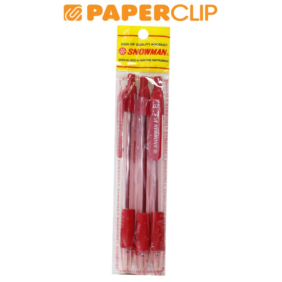 

PULPEN/BALLPOINT/PEN SNOWMAN V5 07 ISI 3 RED