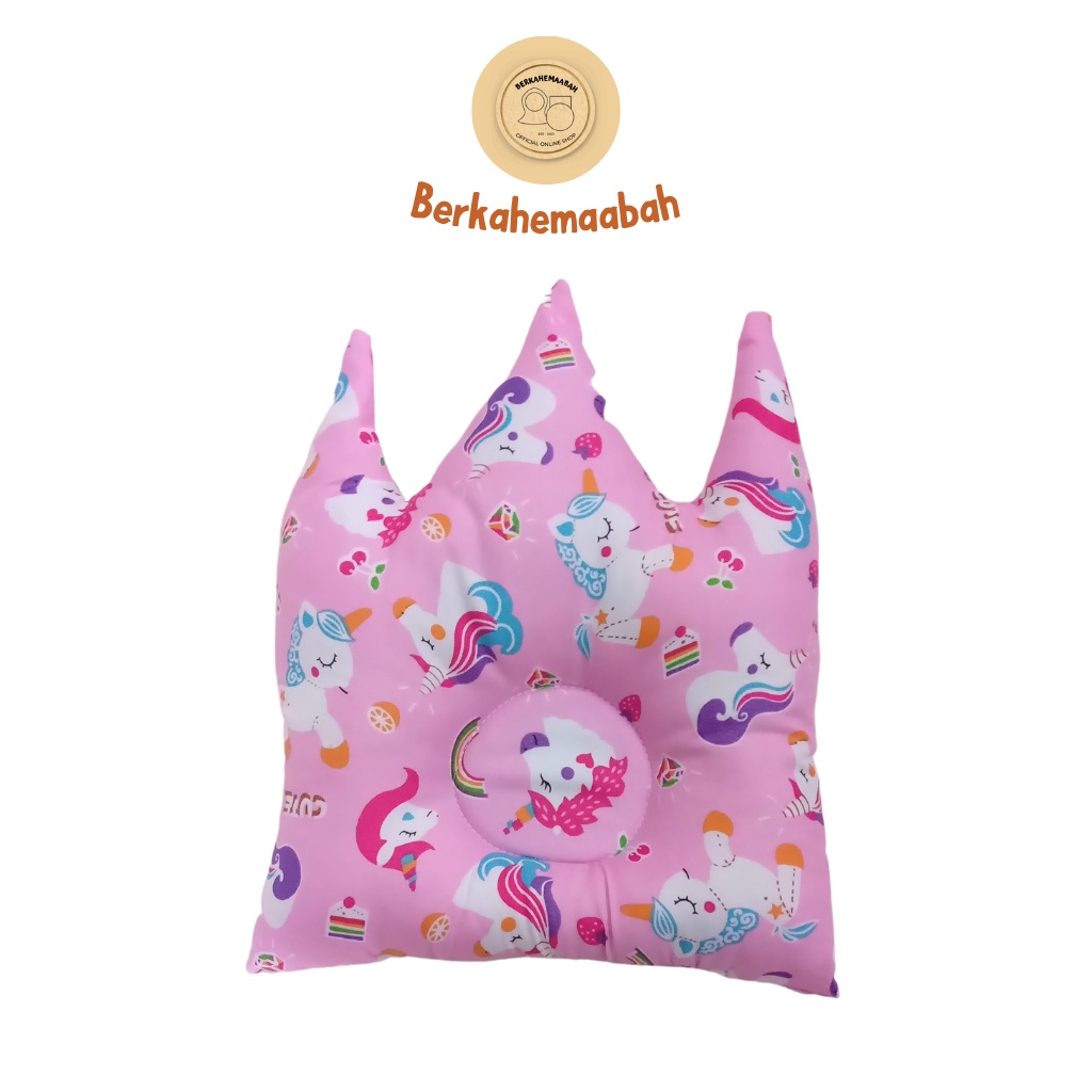 (UNICORN) Bantal Bayi Anti Peyang Mahkota Series | Bantal Bayi | Flat Head Prevention Pillow | Bantal Mahkota Series