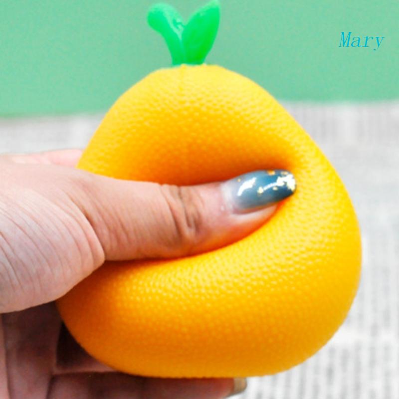 Mary 4Inch Squeeze Mainan Simulasi Buah Properti Fotografi Interaktif Pereda Tekanan Mainan TPR Dekompresi Mainan Untuk Todd