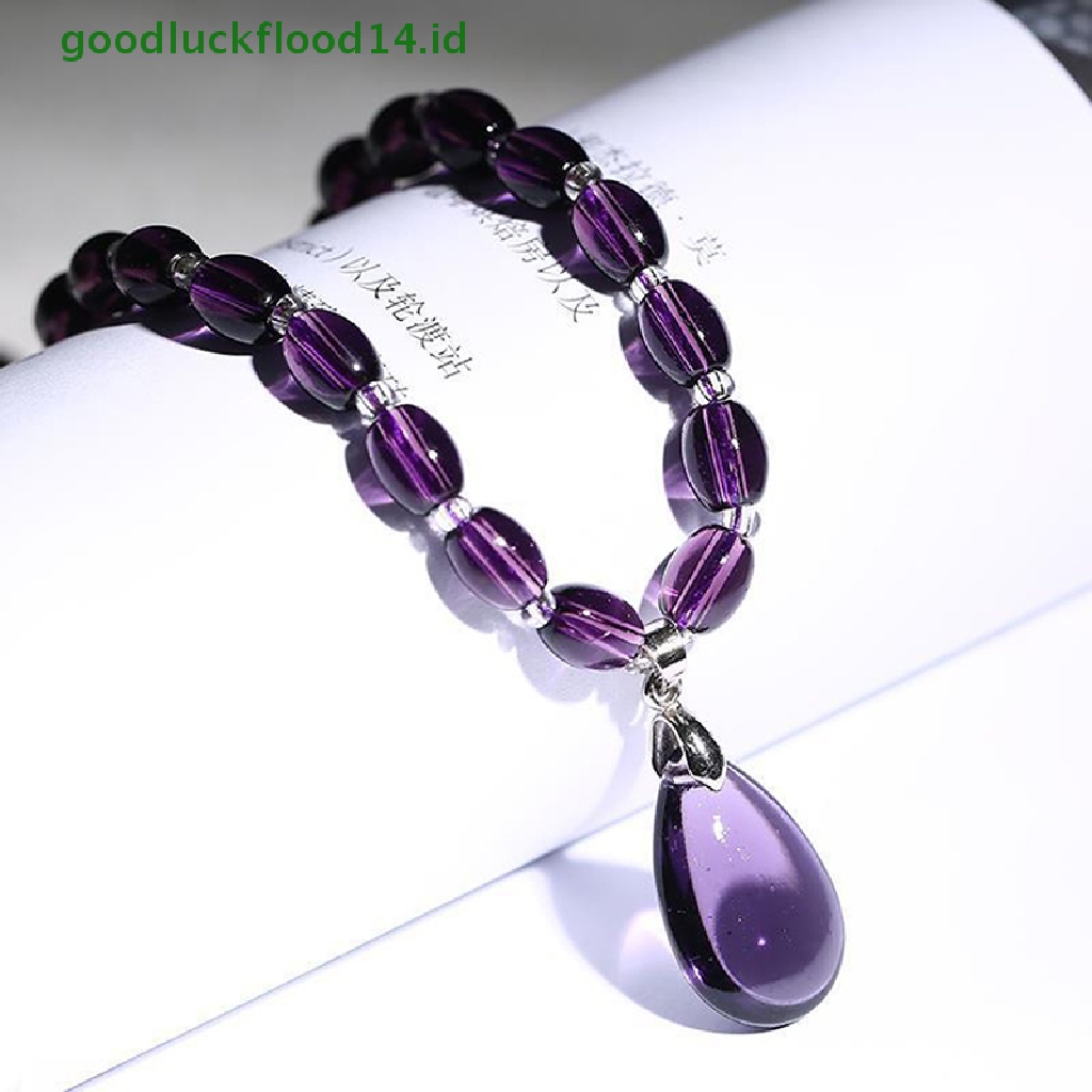 [GOOGFOUR] Kalung Amethyst Gelang Kristal Kerajinan Crystal Decorativas Perhiasan Batu Mentah [TOP]