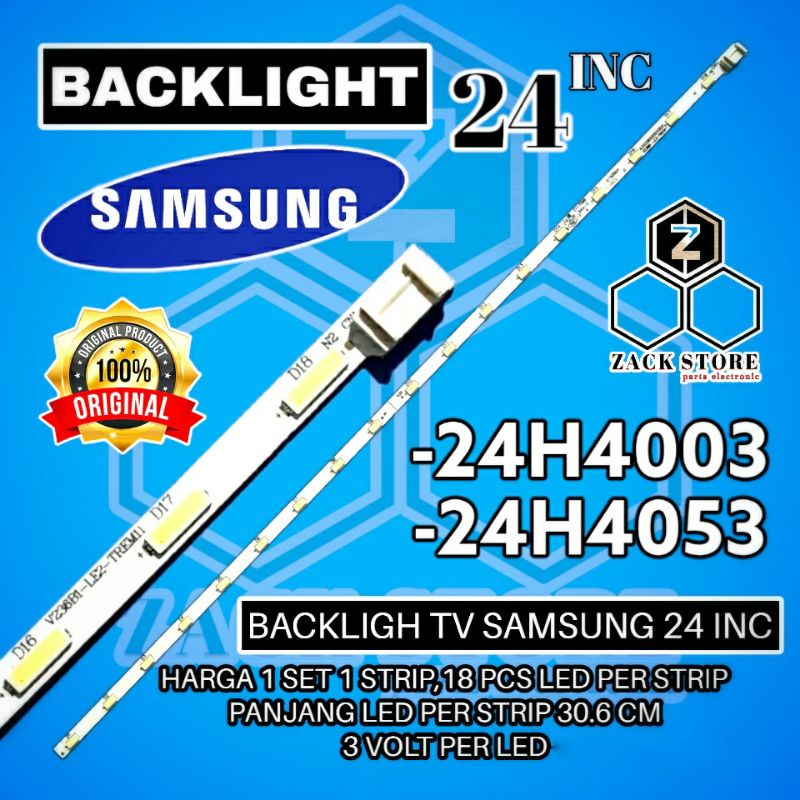 BACKLIGHT TV LED SAMSUNG 24 INC UA 24H4003 24H4053 24H4150 UA24H4003