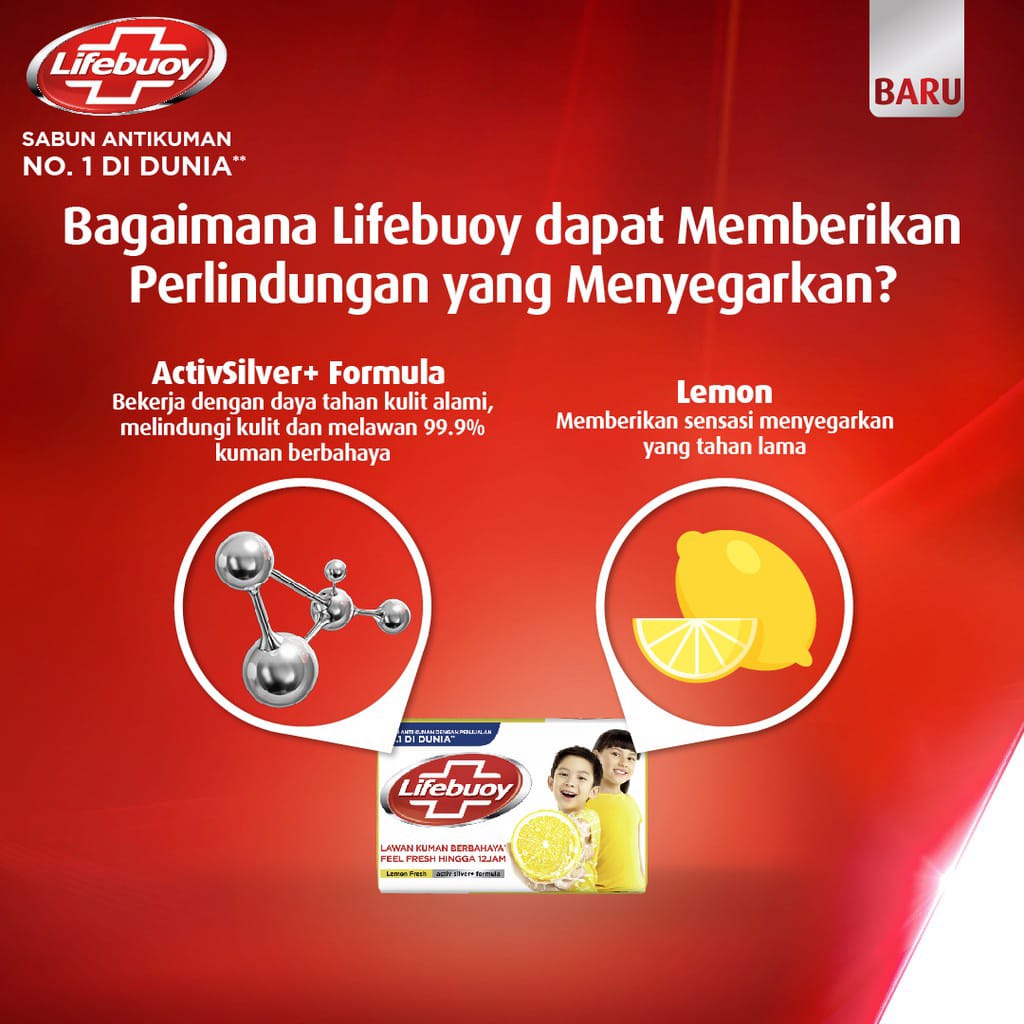 Lifebuoy Sabun Mandi Batang 70gr Arjuna Unilever