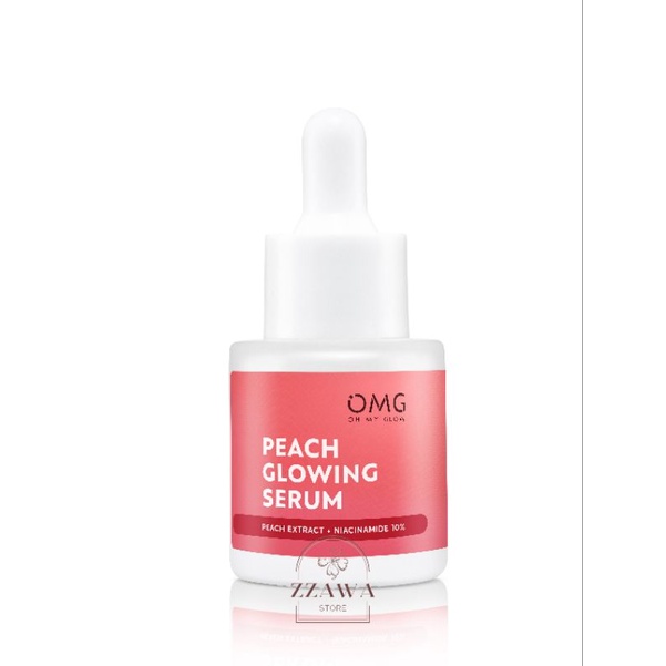 OMG Oh My Glam Peach Glowing Serum 20 mL | Serum Pencerah Wajah BPOM