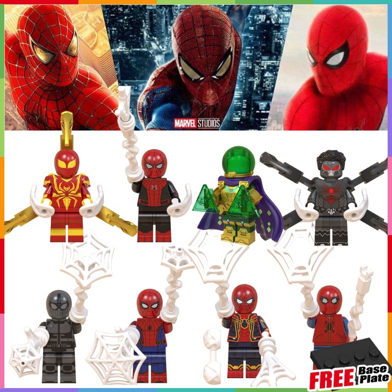 Wm6071 Mainan Action Figure Minifigures Model Spiderman Quentin Beck Marvel Super Hero Untuk Hadiah