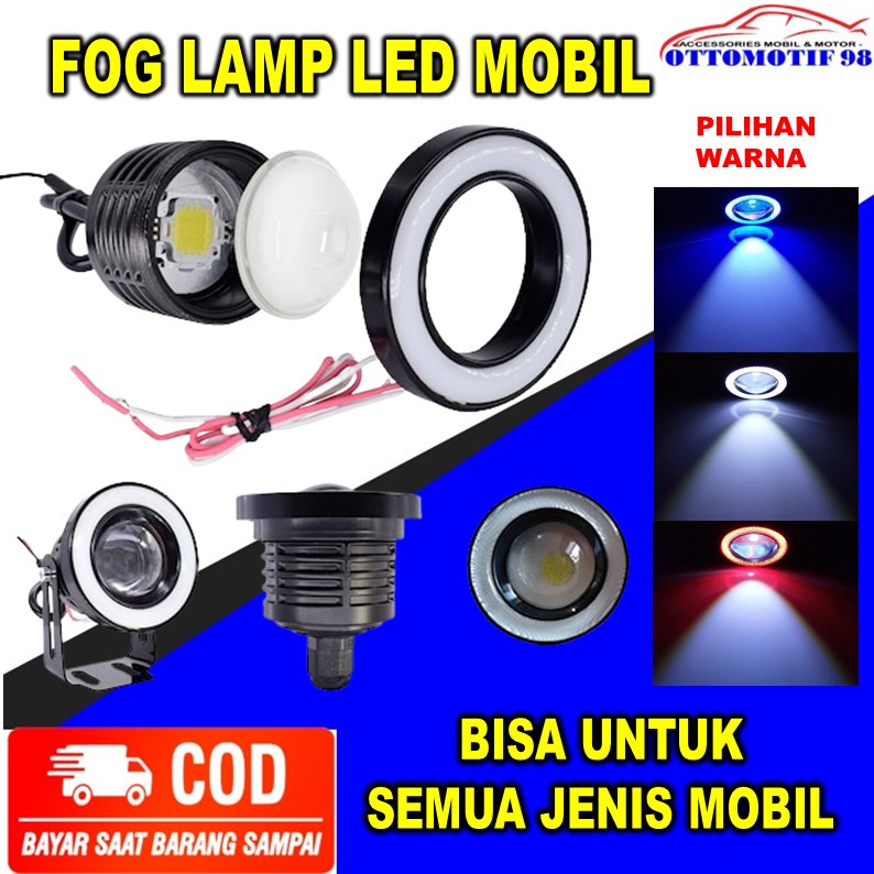 Lampu Led Foglamp Fog Lamp Foklem Kabut Cree Running LED Projector Eagle Eyes Aksesoris Asesoris Var