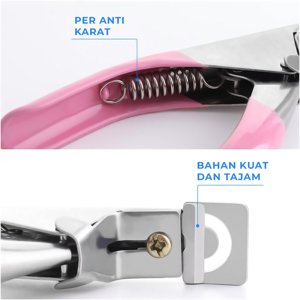 [ COD ] Gunting Kuku Palsu D.X Triple Cut/Nail Tips Cutter/Fake Nail Cutter