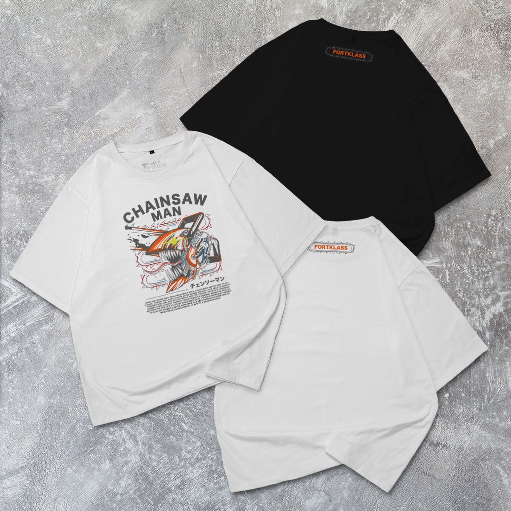 HipNop  Kaos Oversize CHAINSAW T-Shirt Cowok Premium