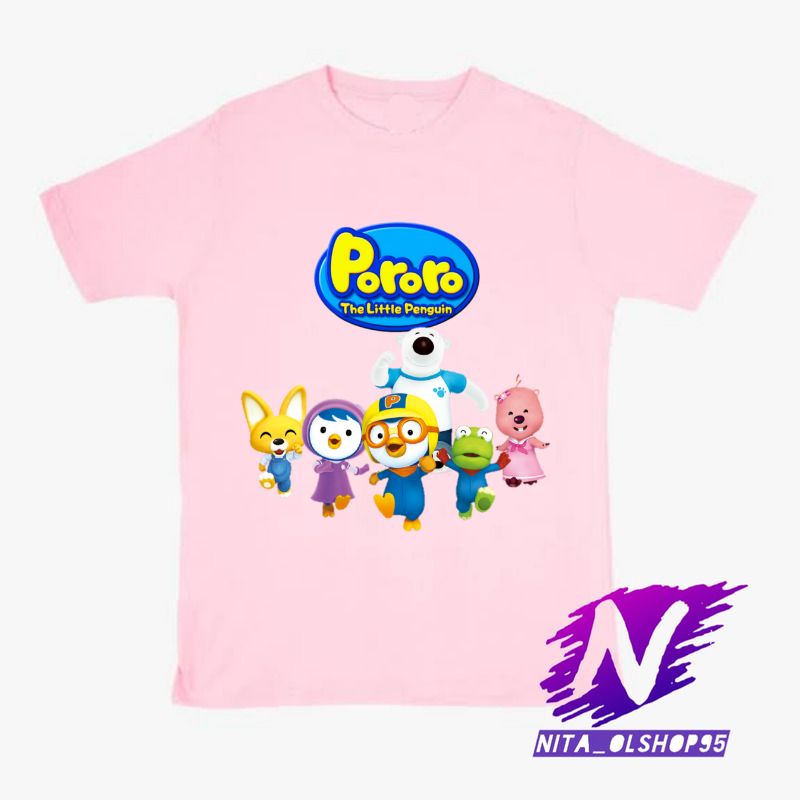 baju anak kaos anak pororo kartun anak pororo the little penguin