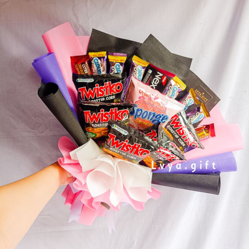 (SNACK 0015) Lvya.gift Buket snack mix blackpink | Buket blackpink | Buket snack wisuda | Buket ulang tahun