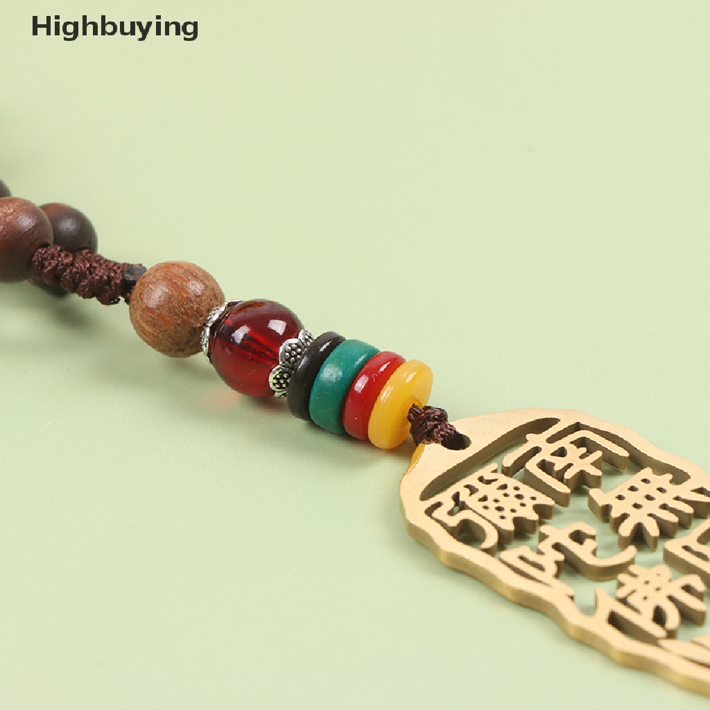 Hbid Wanita Pria Retro Yoga Beads Necklace Natural Sandal Budha Buddha Necklace Glory