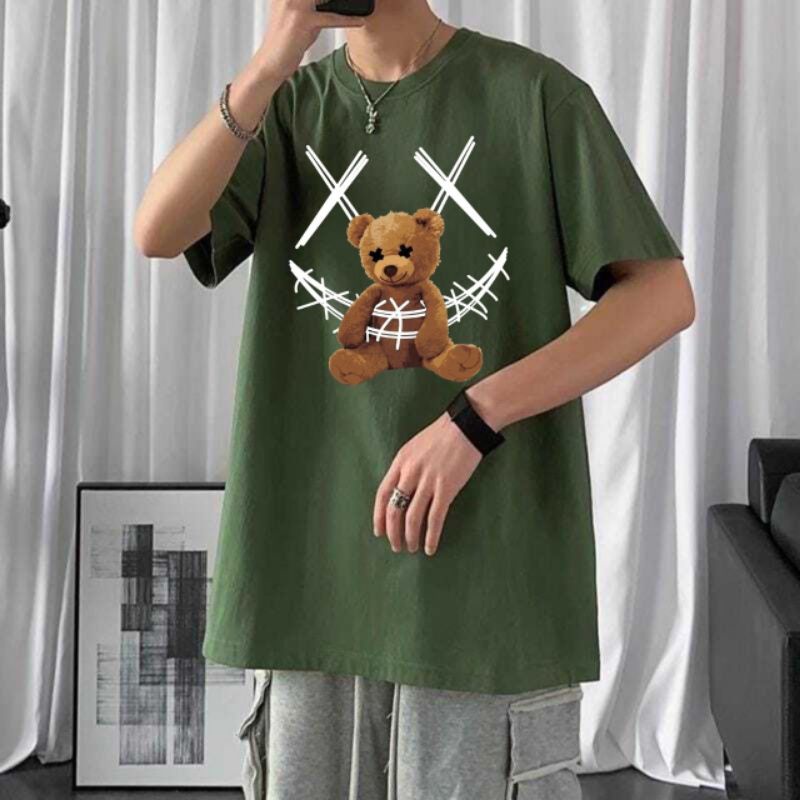 BISA COD// BAJU KAOS PRIA OVERSIZE BEAR TERBARU