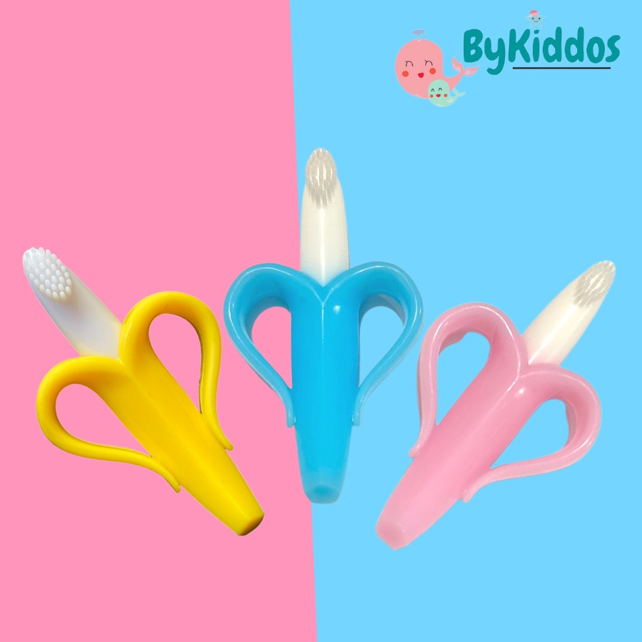 ByKiddos - Gigitan Bayi Bentuk Pisang / Sikat Gigi Bayi Murah Empuk Best Seller