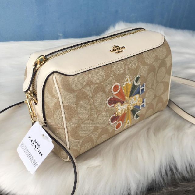 TAS COACH CROSSBODY RADIAL RAINBOW (F76288)-KHAKI